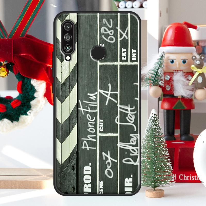 Film Movie maker Clapperboard Take For Huawei Nova 7i 8i 11i 12i 12s Y73 Y70 Y90 Y60 Y72 Y61 Y91 9 10 SE P30 Pro P40 Lite Case