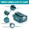For Makita 14.4V/18V Lion Battery Dual USB converter Port with LED Light Spotlight Outdoor Flashlight for Makita Batteries