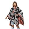 Verdickter Geometrisch Gewebter Schlitzumhang Hut Neuer Umhang Umhang Schal