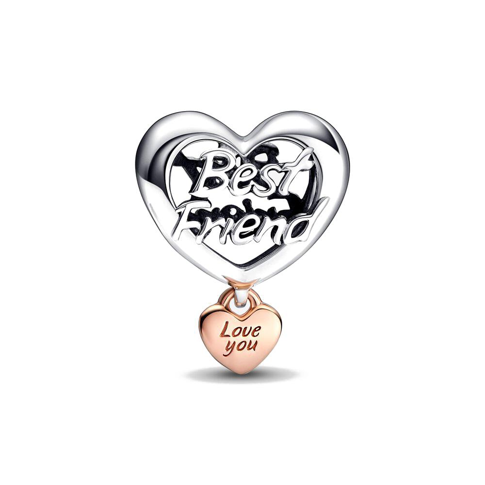 New Copper Rose Gold Double Color Sisters Family Dog Leopard Charm Beads Fit For Original Bracelet Diy Boutique Jewelry