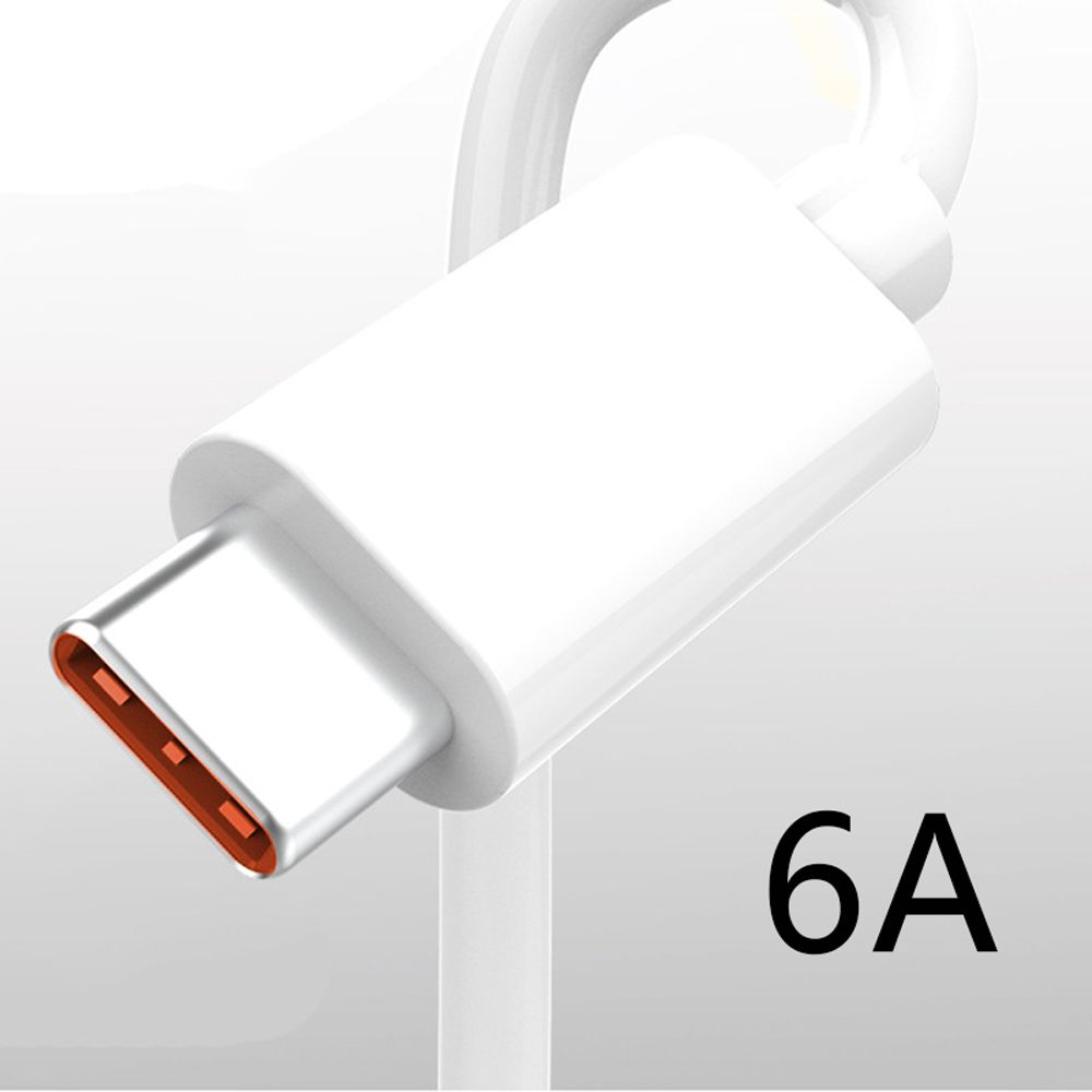 Phone Type C USB Data Cable 6A 66W Data Cord 6A Fast Charger Cable Sync Wire USB Type C Cable