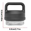 Convenient Sports Cup Replacement Cap for 12/18/26/64oz Bottles Enhances Your Active Lifestyle
