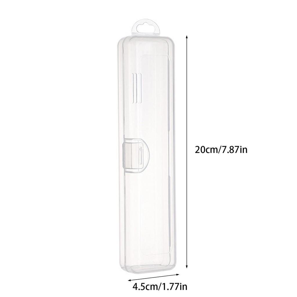 Multifunctional Travel Toothbrush Holder Clear Plastic Cosmetic Organizers Portable Storage Case for Bathroom Use
