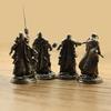 Pure Brass Humanoid Soldier Figurine - Phantom Legion Wargame Toy Ornament for Boys
