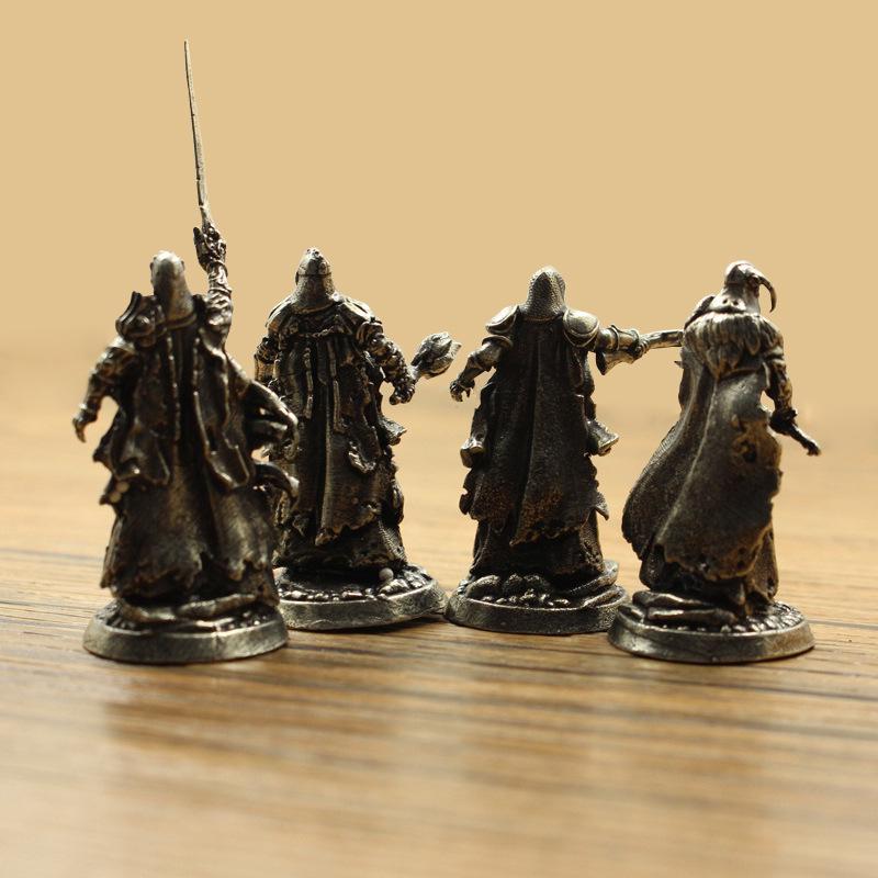 Pure Brass Humanoid Soldier Figurine - Phantom Legion Wargame Toy Ornament for Boys
