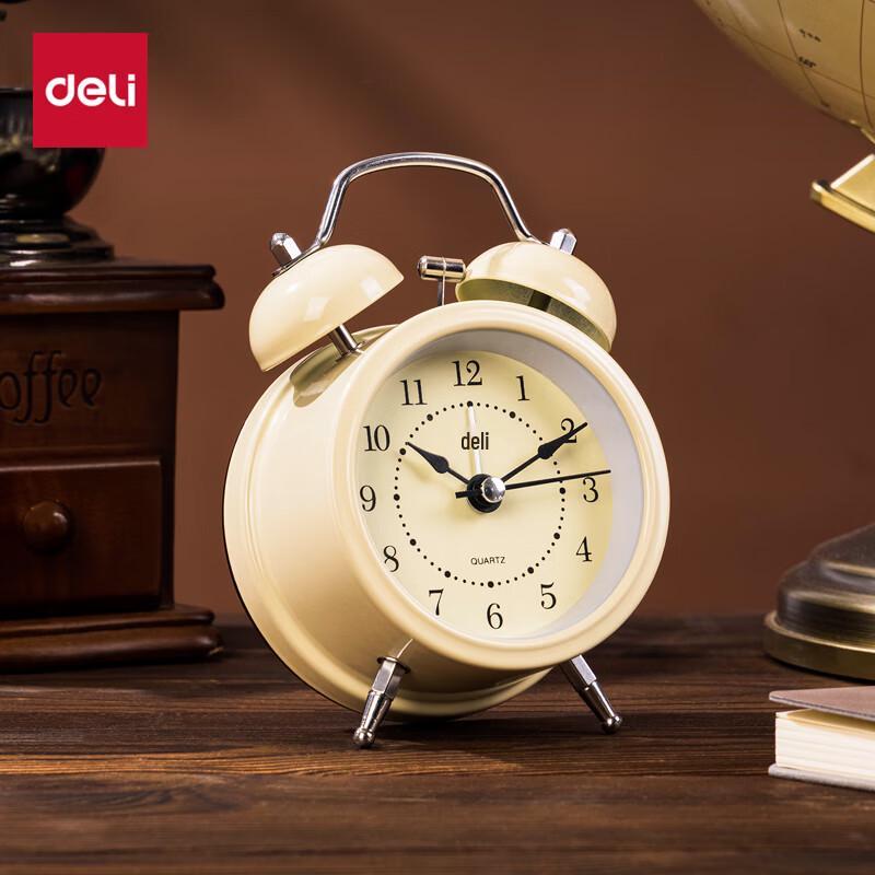 Deli Mini Retro Mechanical Alarm Clock