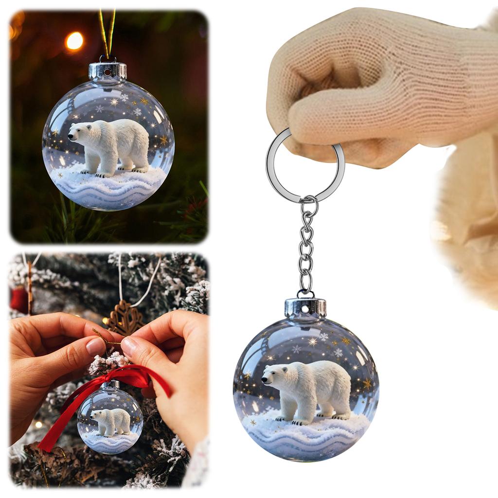 3D Animal Christmas Decoration Holiday Ornaments Christmas Ball Ornaments Christmas Tree Ornaments for Christmas Tree Home Decor