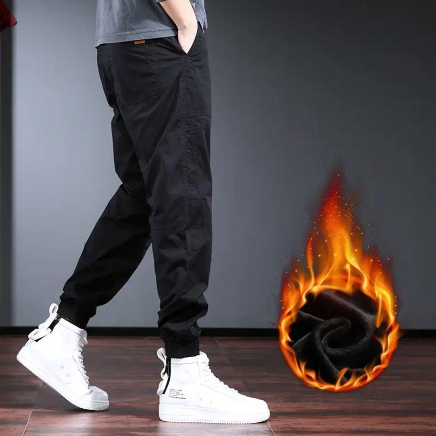 Overalls men's Korean version of trendy brand loose casual leggings solid color popular spring and summer men's work pants