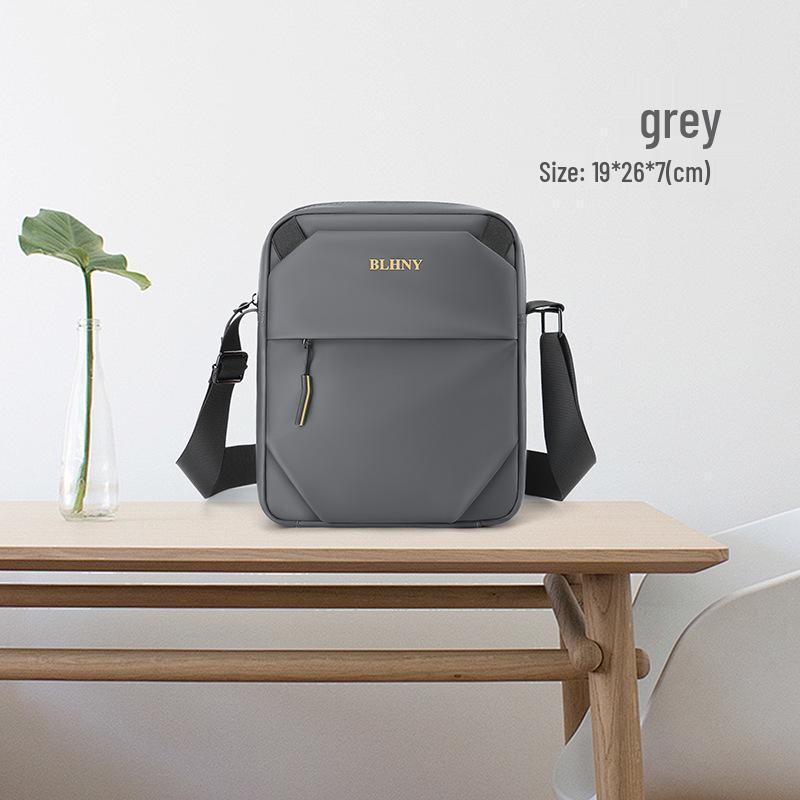 

Мужской минималистичный легкий рюкзак большой вместимости и сумка кросс-боди 2025 серый