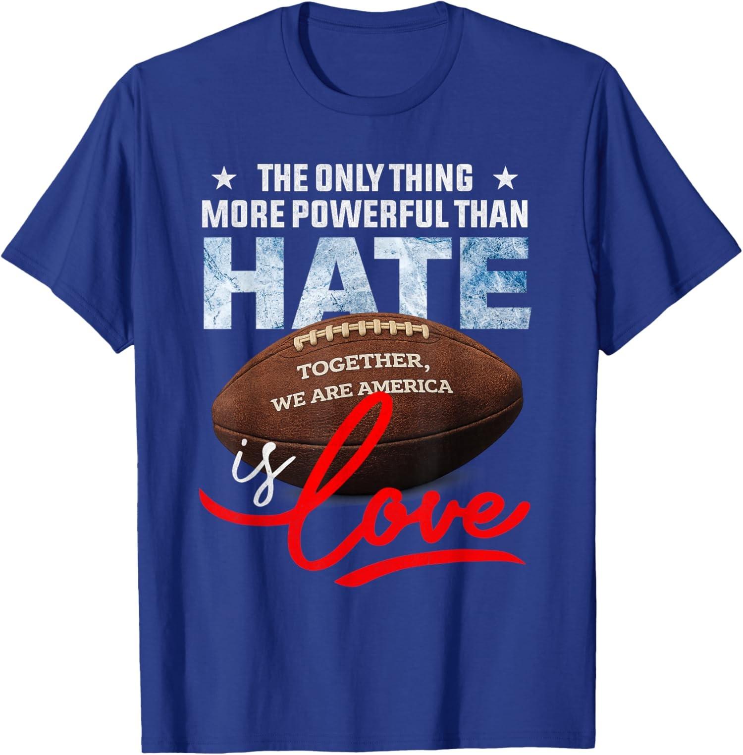 The Only Thing More Powerful Than Hate is Love Unisex T-Shirt S