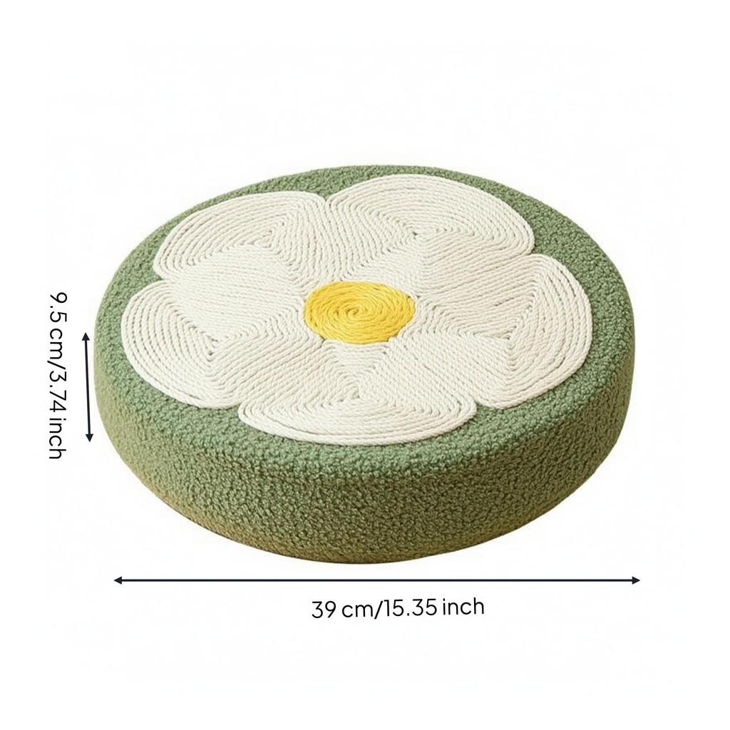 Wear-Resistant Cat Scratching Lounge | Scratcher with Toy Ball, Oval, for