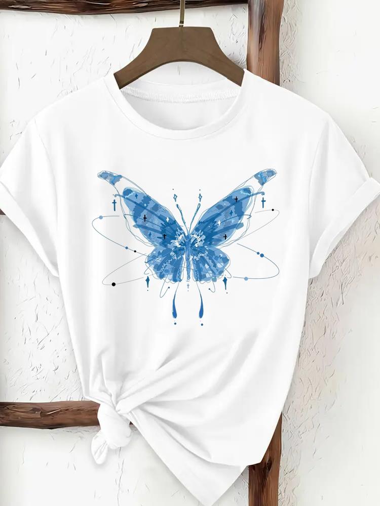 (Asian Size) lovely cute style Women Fashion Tee Top Clothing T Shirt Woman Print Female Short Sleeve Graphic T-shirts