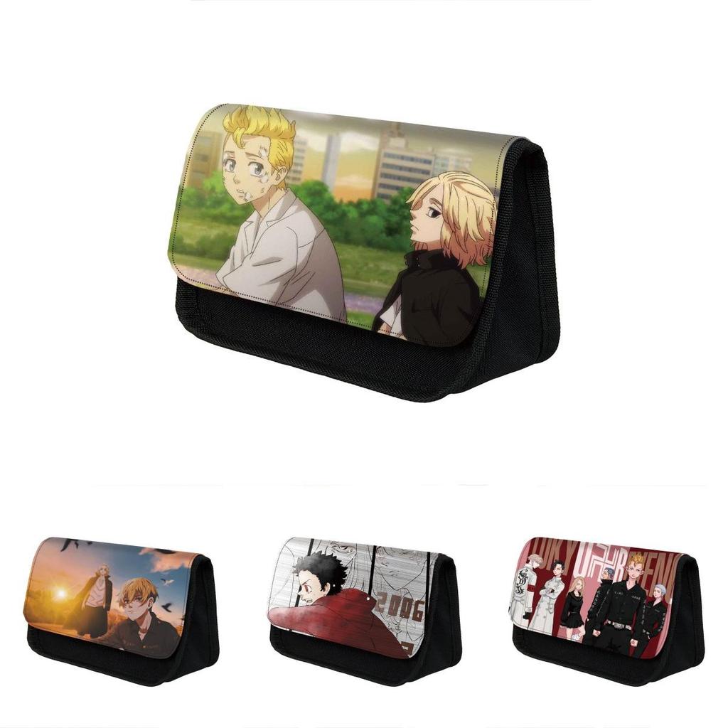 Tokyo Revengers Polyester School Pencil Case With Large Capacity And Smooth Zipper