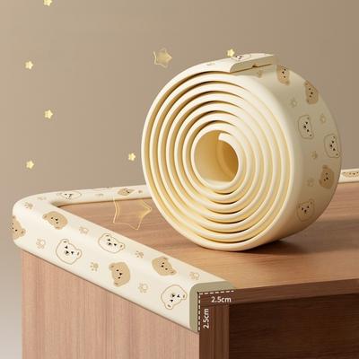 New NBR Anti-collision Strip Traceless Cartoon Bear Edge Corner Protector Soft 8mm Thicken Desk Corner Strip for Baby Kids