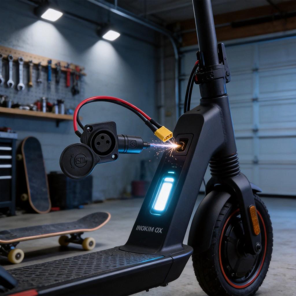Porta di ricarica per scooter elettrico con connettore XLR Cannon per Inokim Oxo Ox Adulti
