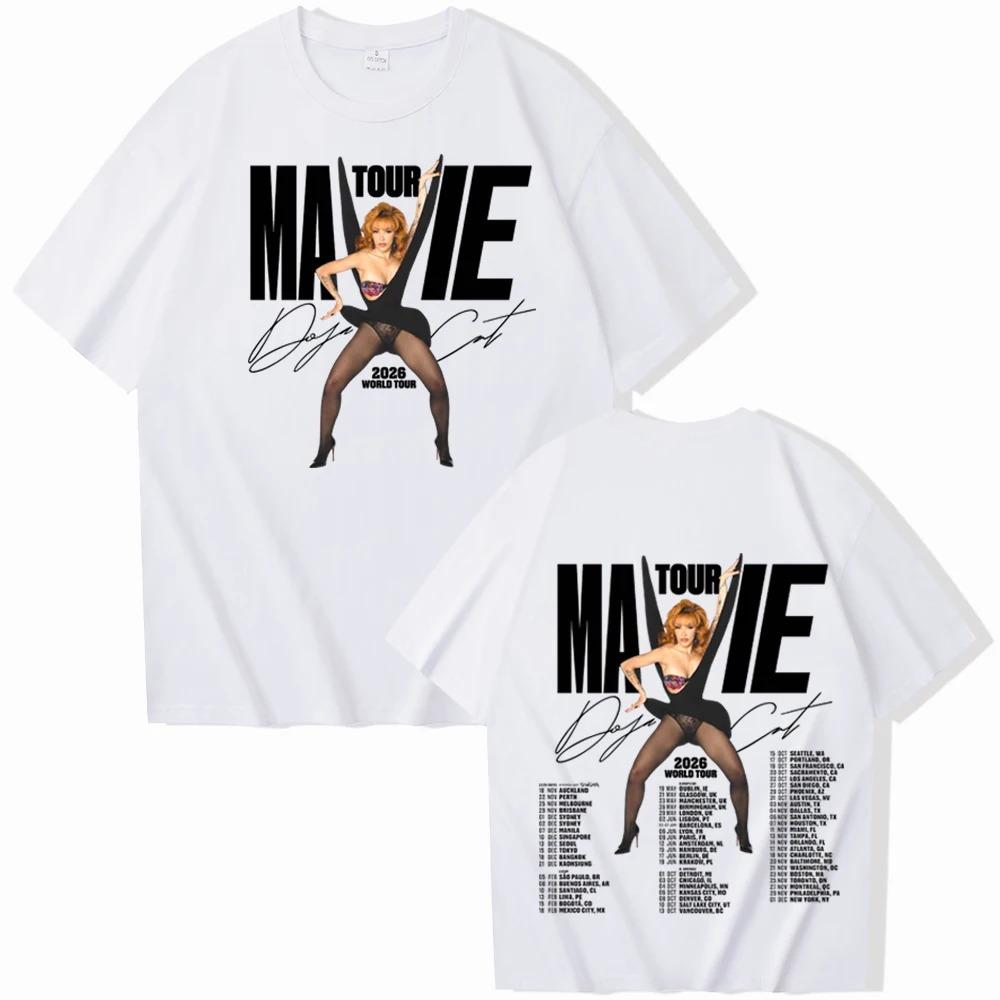 Doja Cat Ma Vie World Tour Graphic Print T-shirt Man Woman Harajuku O-neck Casual Cotton Shirt Oversized Gift