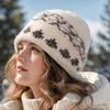 Unisex Slouchy with Ear for Winter, Warm Knit Hat for Men and Women