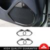 ABS For Mazda 3 Axela 17-2018 Carbon Fiber Inner Door Speaker Ring Cover Trim 4P