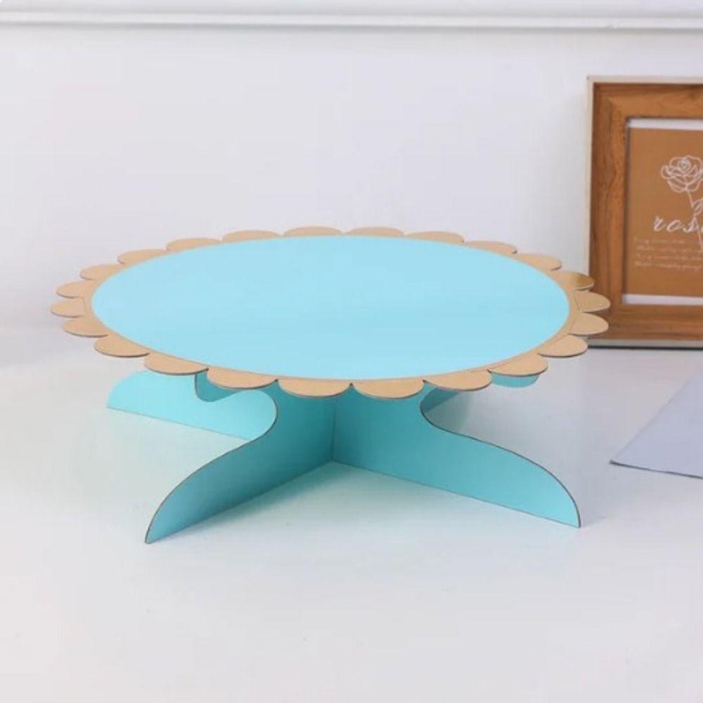 Gold-stamped Paper Cake Tray Safety Dessert Display Rack Gilded Cake Stand  Birthday Party