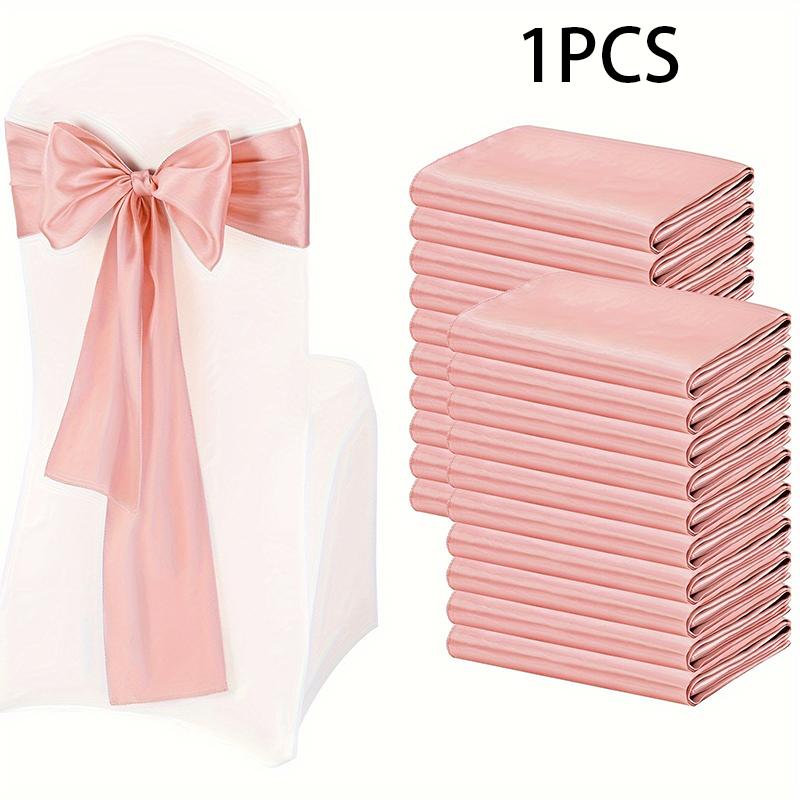 Satin Chair Sashes Wedding Chair Bow Knot Ribbon Tie For Wedding banquet ThanksgivingParty HotelBirthdayBanquet Chair Decoration 175x274cm 5pcs розовый 2000₽