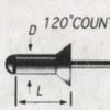 Galvanized Flat Head Iron Rivets – Countersunk Full Iron Pop Rivets
