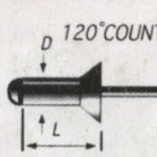 Galvanized Flat Head Iron Rivets – Countersunk Full Iron Pop Rivets