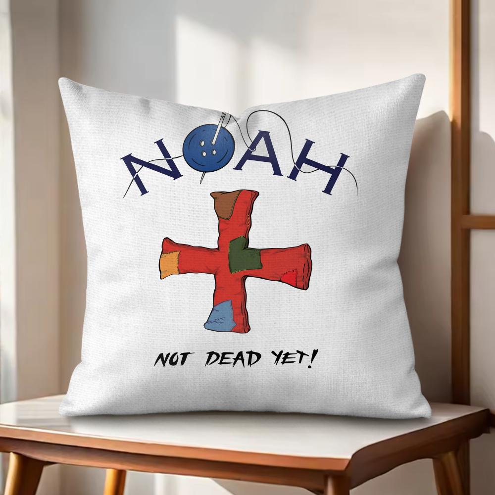 Luxury Brand NNOAH Cushion Cover Natural Linen Organic Fabric DoubleSided Printing Couch Pillow Covers Home Decor