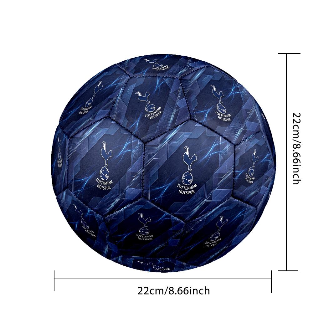 Tottenham Hotspur Theme Soccer Ball Size 5 Soccer Ball Soft Touch Professional Training Football for Outdoor Sports