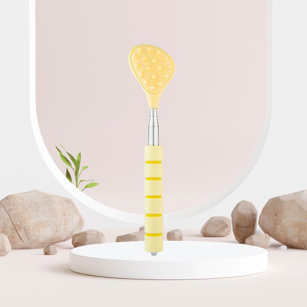 

Telescoping Cactus Back Scratcher ABS Telescoping Itch Massage Point Massage Tool Men Women жовтий