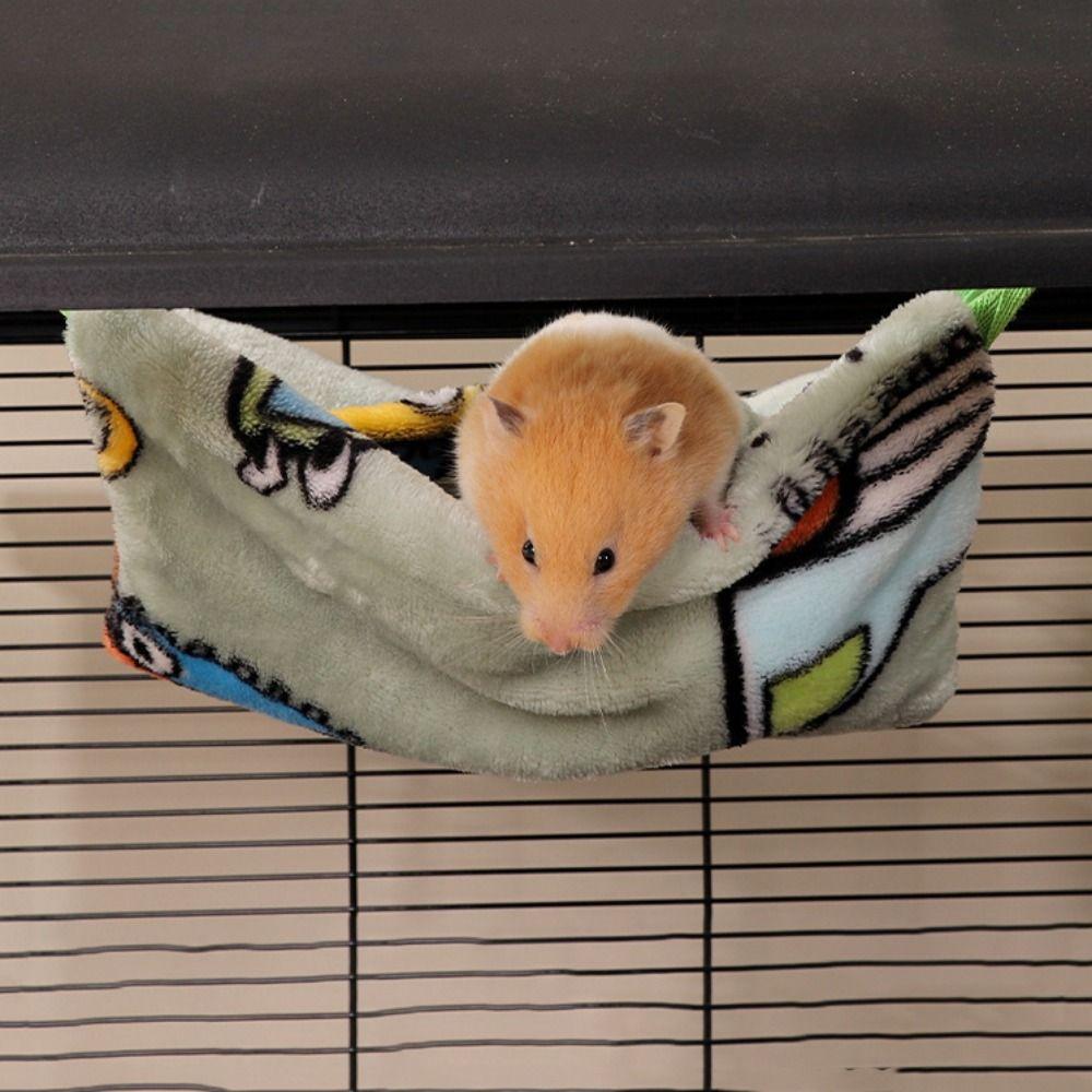 Weiche Gleithörnchen Schlafsack Cartoon Hamster Schaukelbeutel für Ratte Hamster Vögel