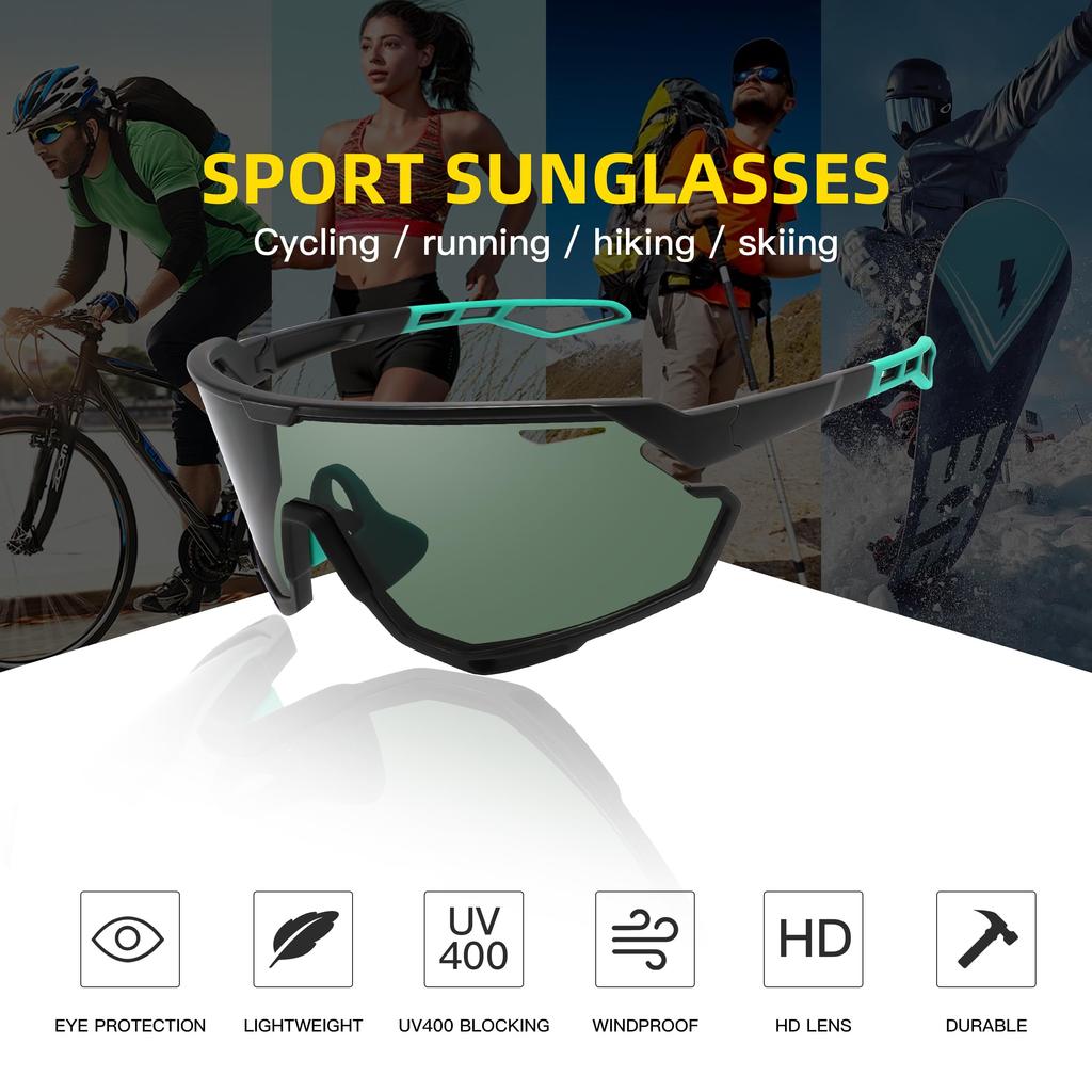 Sportowe Okulary Rowerowe Szosowe Okulary MTB na Rower Górski do Baseballu [SINSPORT Eyewear] Okulary Przeciwsłoneczne, Oprawka, Okulary, Bieganie, Wędkarstwo, Piesza Turystyka,
