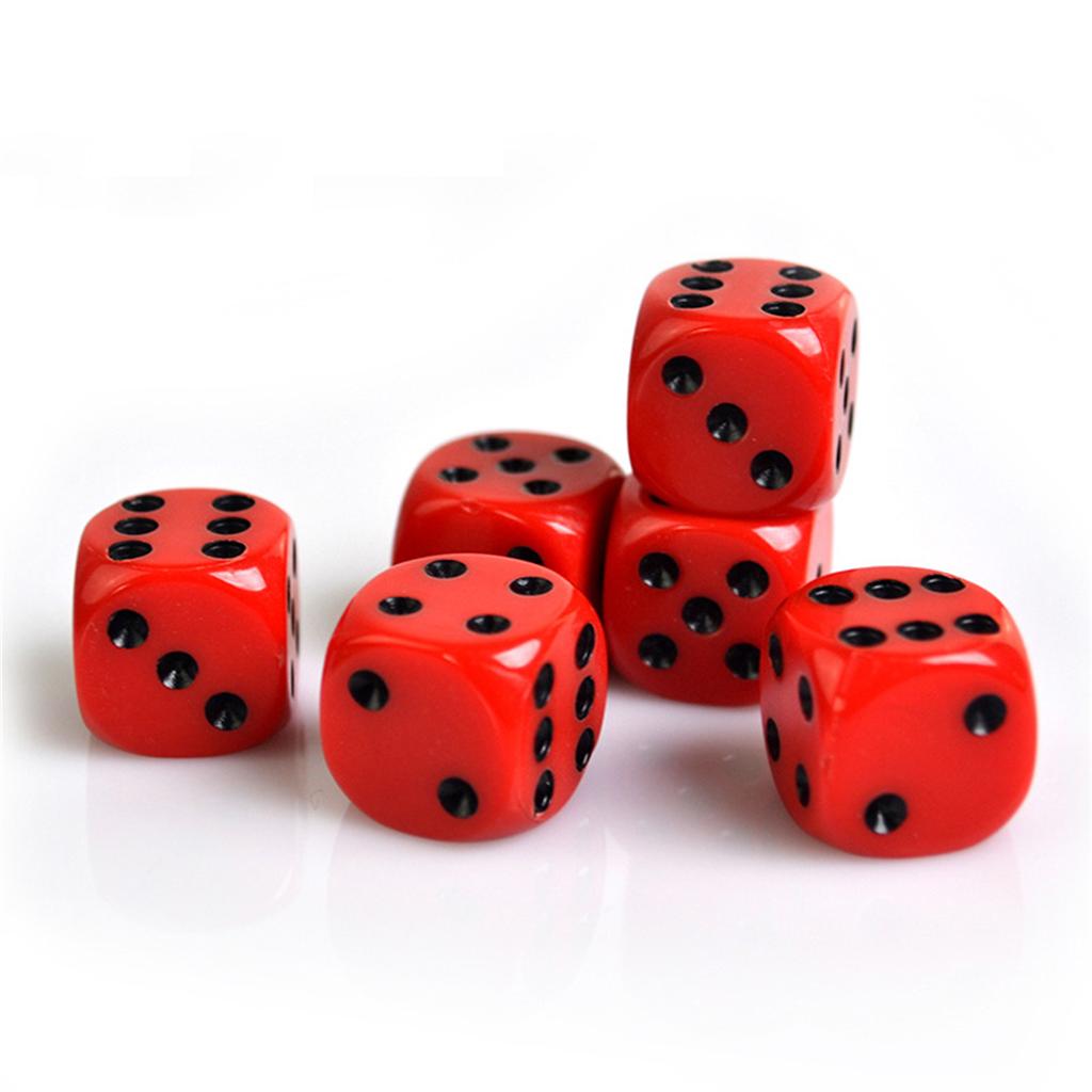 New 24 Pcs 16Mm Red/Black Dice Set With Velvet Bag – Funny Game Accessory For Board Games & Tabletop Gaming