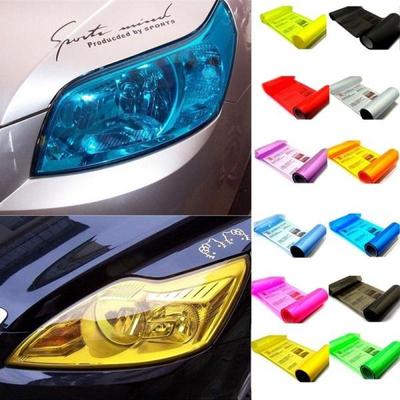 Película de vinil para luz de carro preta escura 60x30cm, adesivo para farol traseiro e folha de vinil