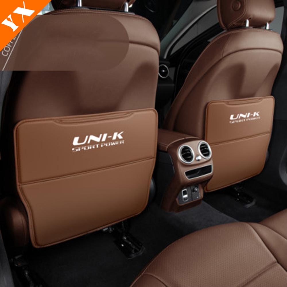 Leder Auto Sitz Hinten Anti Kick/staub/scratch Dekoration Schutz Abdeckung Für Changan UNIK UNI-K Zubehör