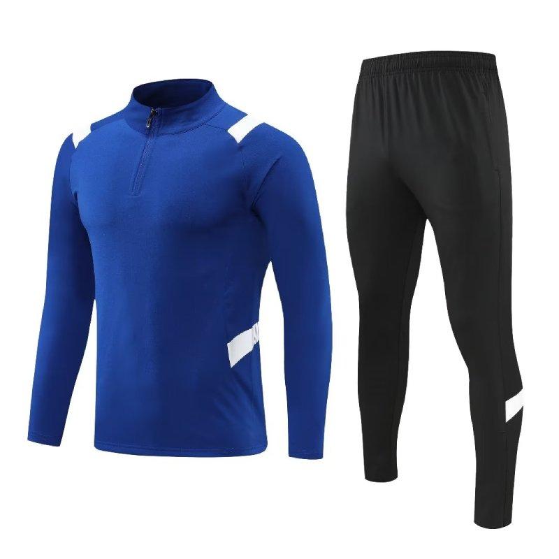 Men's Football Tracksuit 23-25 Training Soccer Survetement Kits Customized Name Number Logo Spring Winter Warm-up Sportwears