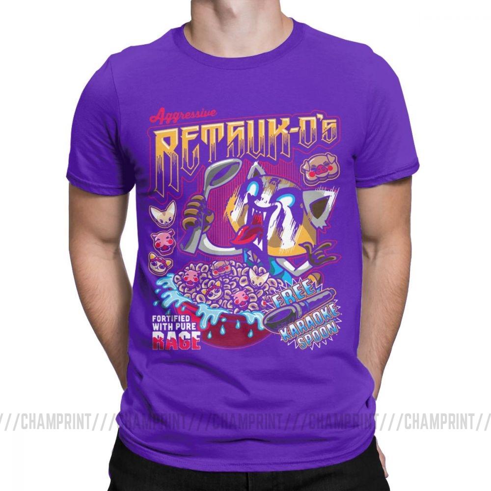 Death Metal Karaoke Kala Aggretsuko Aggressive Retsuko Men S T Shirts Casual Tees Short Sleeve T