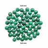 Green Malachite Round Cabochons – 5x5 Mm Smooth Flat Back Gemstone Lot for Jewelry Making