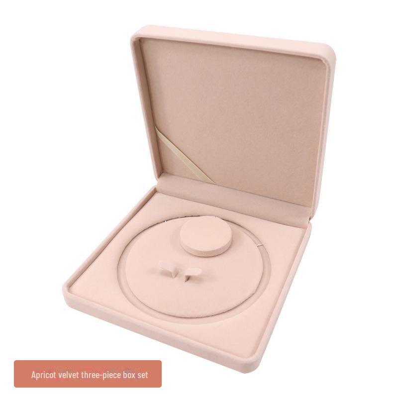 

Бархатная шкатулка для хранения украшений - органайзер для ожерелий, колец и кулонов