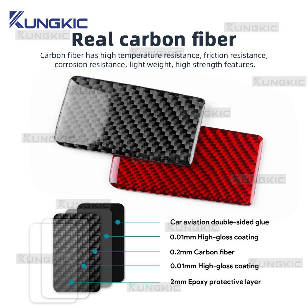 For Peugeot 3008/5008 ICEV PHEV 2017 2018 2019 2020 2021 2022 2023 2024 Real Soft Carbon Fiber Sticker Car Co-pilot Glove Box