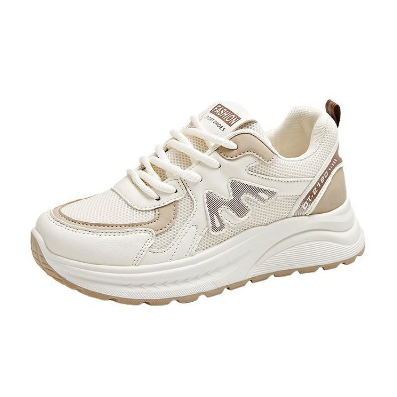 Light color M letter platform dad shoes new color matching versatile running shoes student mesh sneakers