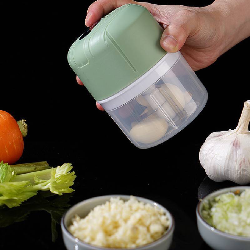 Food Processor Mini Electric Garlic Crusher With Usb Rechargeable For Home Kitchen Use