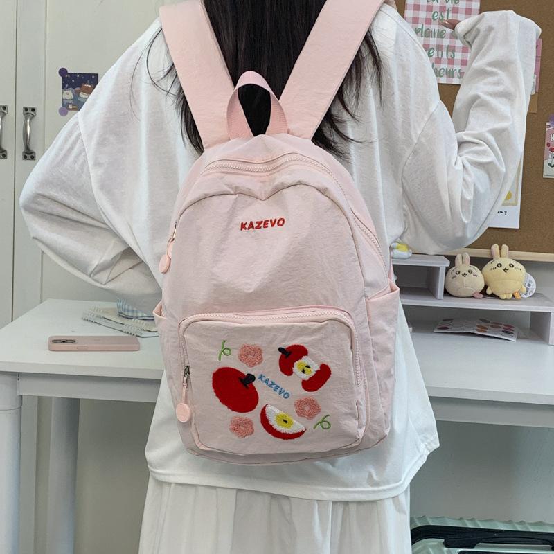 New High-value Fresh and Sweet Fruit Bump Backpack Junior High School Students Lightweight Large-capacity Backpack