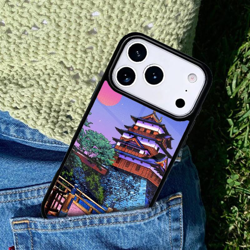 Art Pixel Aesthetic Phone Case Cover for IPhone 11 12 13 14 15 16e 17 Pro Max Coque for IPhone 17 Air