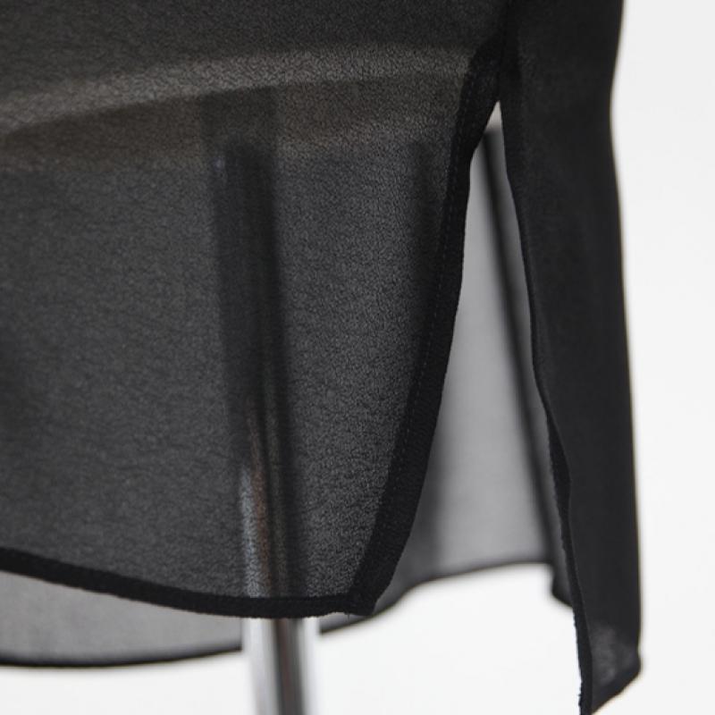 Shiz Madam Women Sheer Long Jacket With Belt J31674