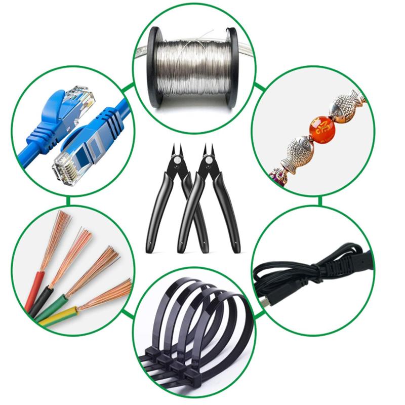 1Pcs 170 Cutting Plier Electrical Wire Cable Cutter Metal Side Snips Flush Pliers Convenient Durable Tool Pliers