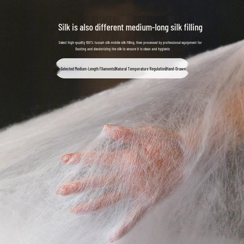 MUJI Klasse A 100% Tussahseide Ganzjahresbettdecke