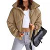 Women's Quilted Puffer Vest Sleeveless Lightweight Zip Up Jacket Winter Warm Coat Outerwear Short Puffer Jacket with High Collar