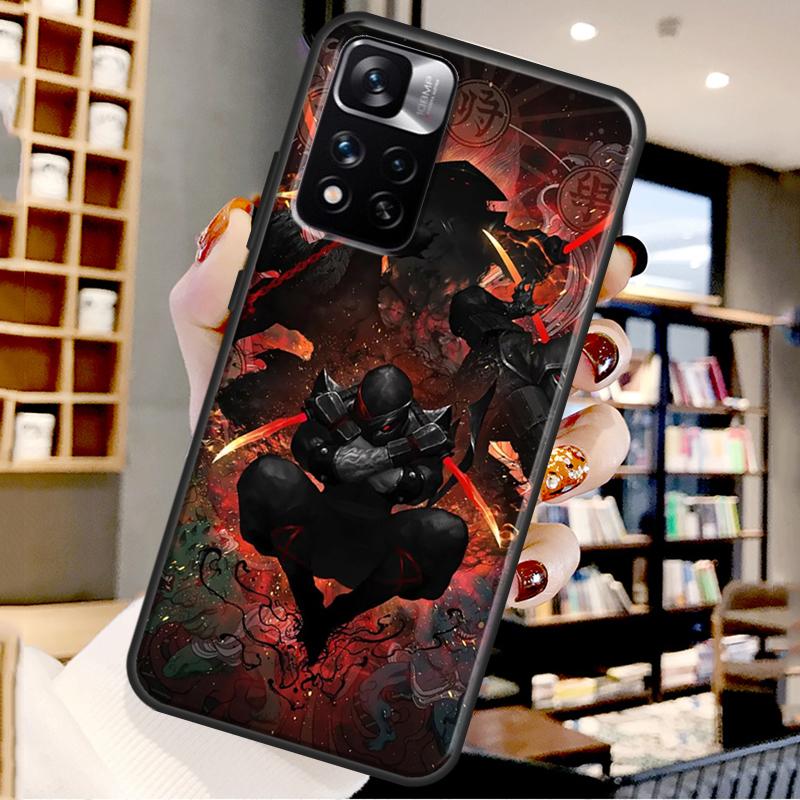 Japan Samurai Ninja Case For Xiaomi Redmi Note 12 11 10 9 8 Pro Note 12S 11S 10S 9S Cover For Redmi 9 10 12 C