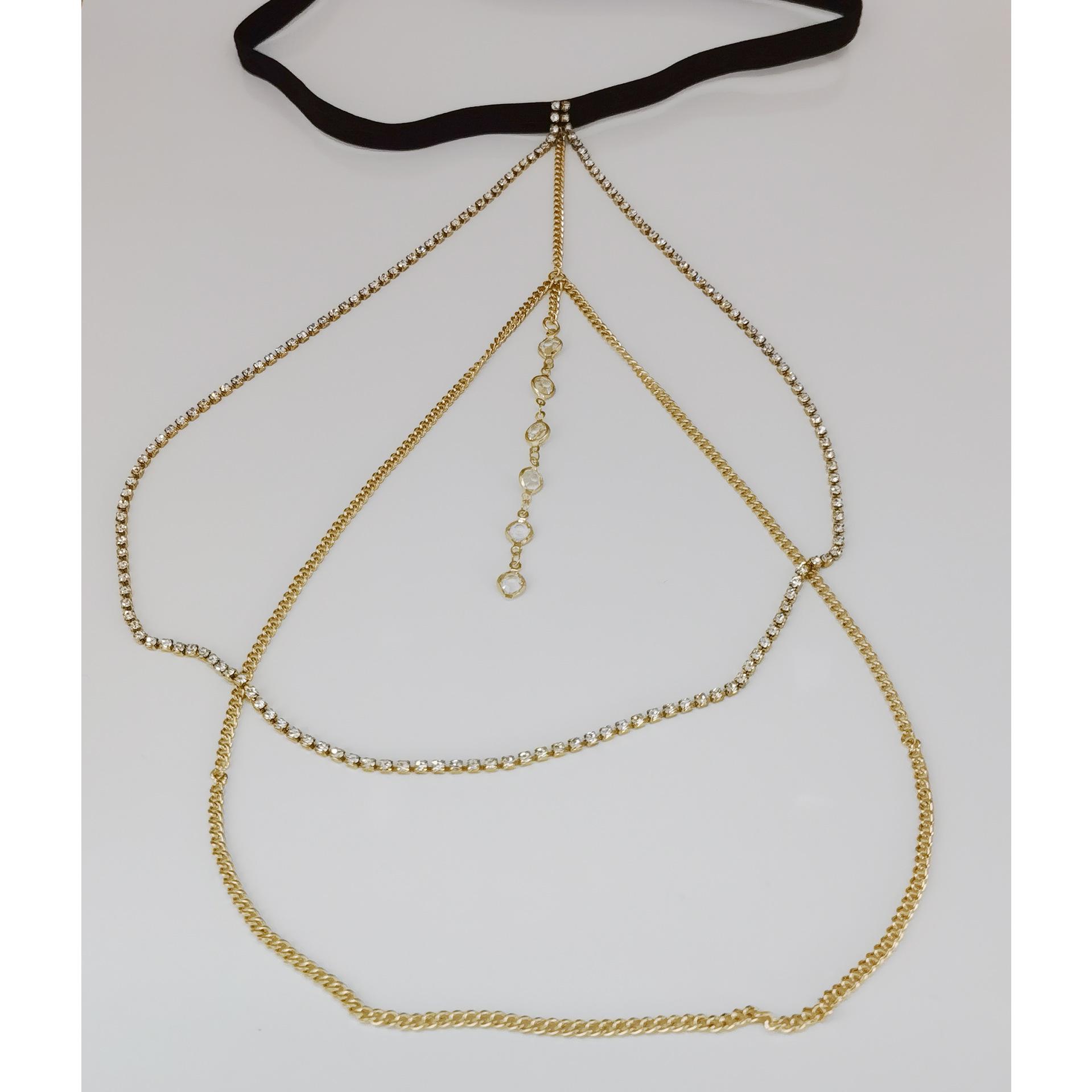 

Сексуальная цепочка на бедро со стразами - Милые и классные эластичные пляжные украшения для ног