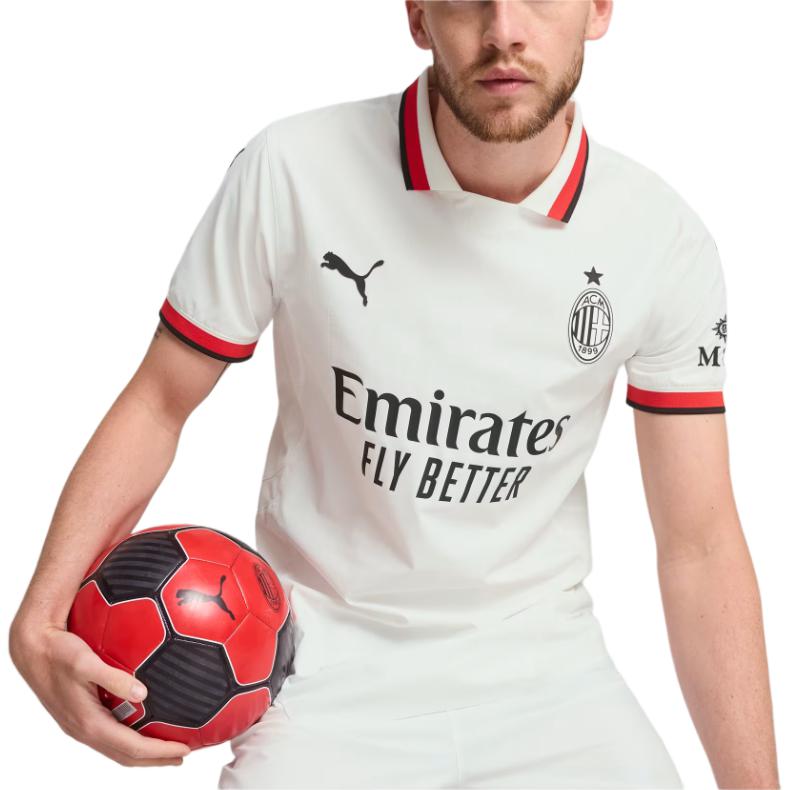 PUMA Camiseta De Fútbol Auténtica De Visitante Para Hombre Ac Milan Visitante 24/25 775013-02